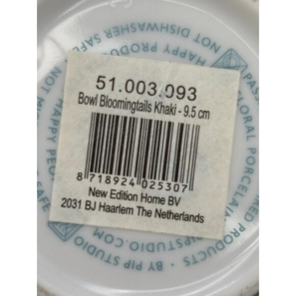 Set Of 3 PIP Studio Porcelain Dipping Bowls Amsterdam Bloomingtails Khaki , EUC - Picture 7 of 9